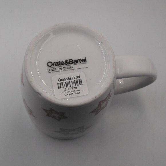 CRATE & BARREL GINGERBREAD MUG NEW WITH TAG - Picture 2 of 8